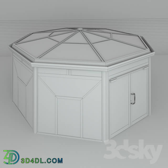 Other architectural elements - Winter garden __ 13_ CMC 50 MODUS. Tent with vosmiskatnoy roof_ standing alone