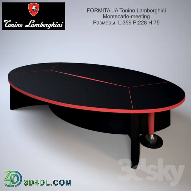 Office furniture - Table FORMITALIA Tonino Lamborghini Montecarlo-meeting