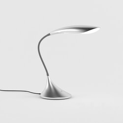 Table lamp - YON Lampe yon argente metal 