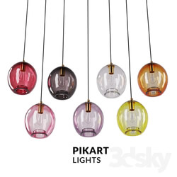 Ceiling light - Suspension Colorglass. Art. 2059. from Pikartlights 