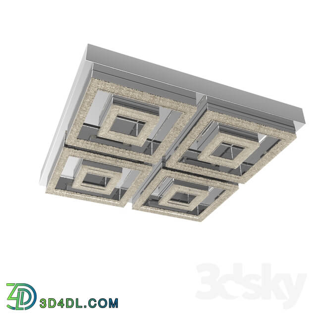 Spot light - 95661 LED ceiling light FRADELO_ 48W _LED__ 520x520_ steel_ chrome _ plastic with crystal_