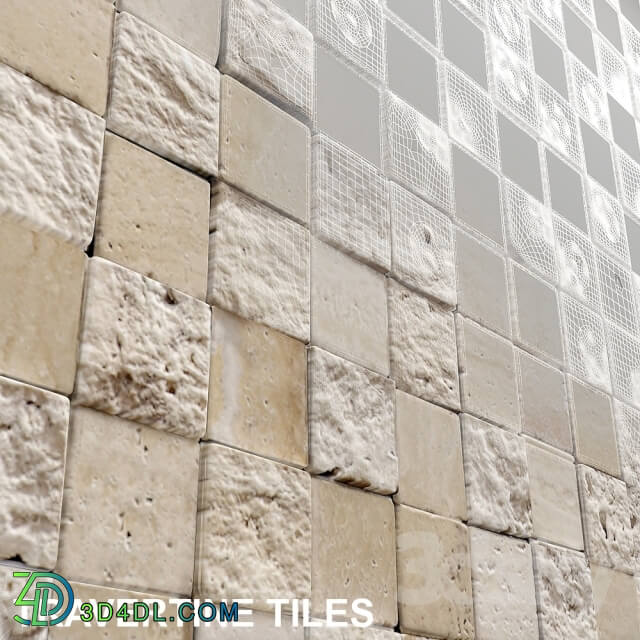 Other decorative objects - 3D mosaic travertine