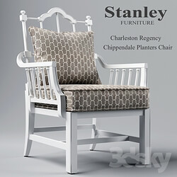 Chair - Charleston Regency Chippendale Planter__39_s Chair 