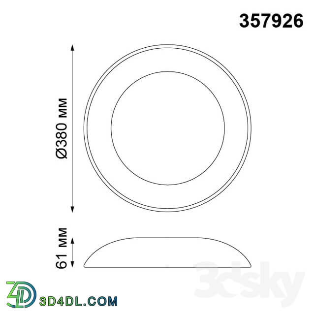 Ceiling light - Surface mounted LED lamp NOVOTECH 357925_ 357926 CAIL