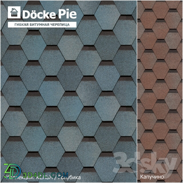 Miscellaneous - Seamless texture of shingles DOCKE collection Cologne