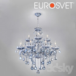 Ceiling light - OM Chandelier with tinted crystal Eurosvet 3015_12 Darfina 