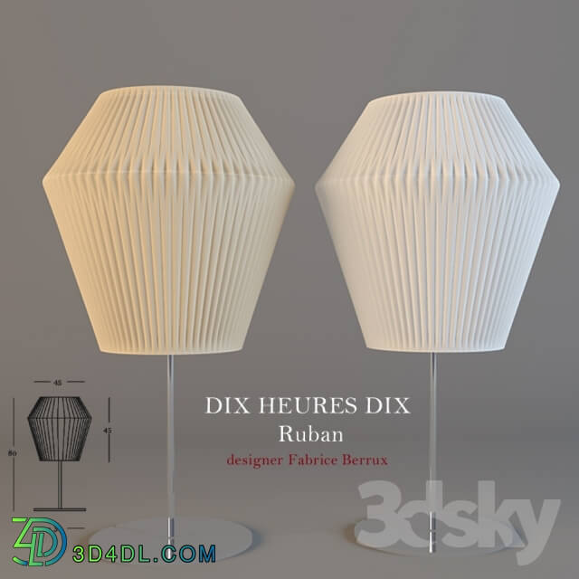 Table lamp - DIX HEURES DIX -  Ruban