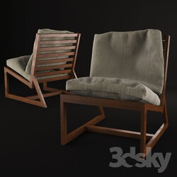 Arm chair - sidi lounge chair with cushions 