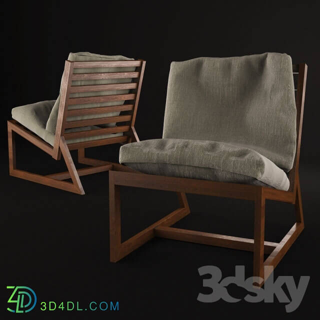 Arm chair - sidi lounge chair with cushions