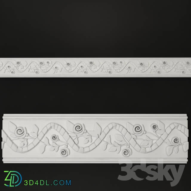 Decorative plaster - ART molding. P7010