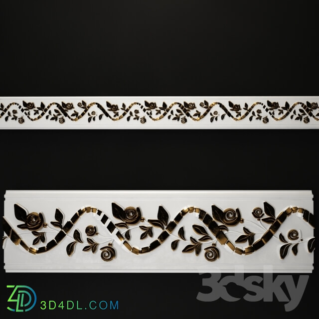 Decorative plaster - ART molding. P7010