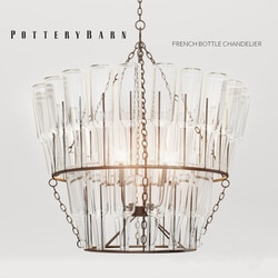 Ceiling light - Potterybarn French bottle chandelier 