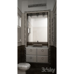 Bathroom furniture - Sink in frame 