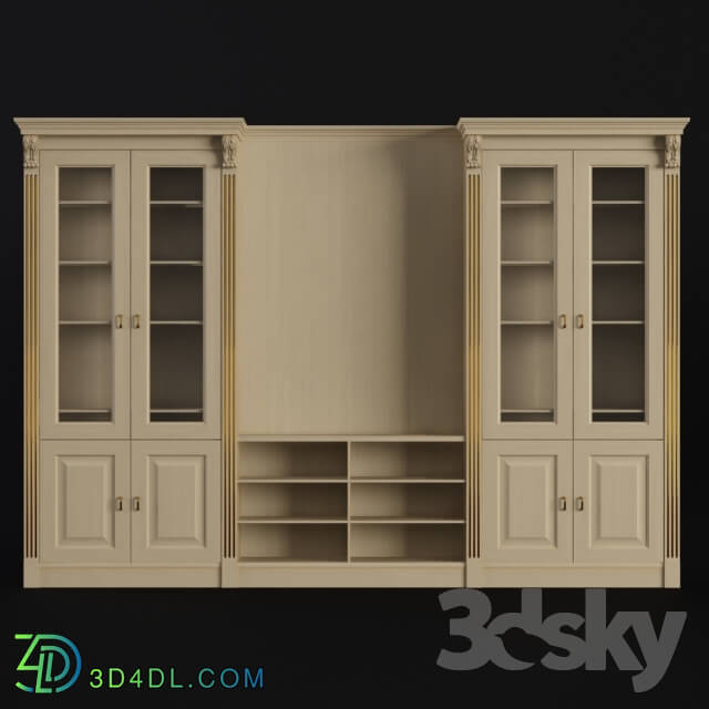 Wardrobe _ Display cabinets - Cupboard. Library. Sameba