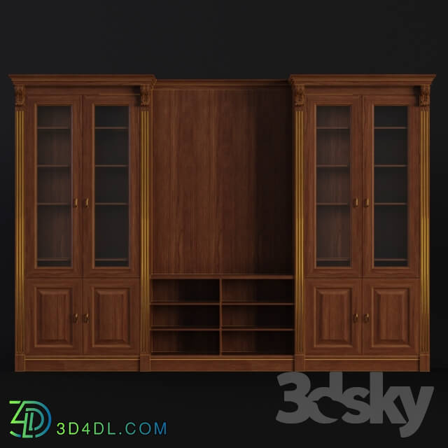 Wardrobe _ Display cabinets - Cupboard. Library. Sameba