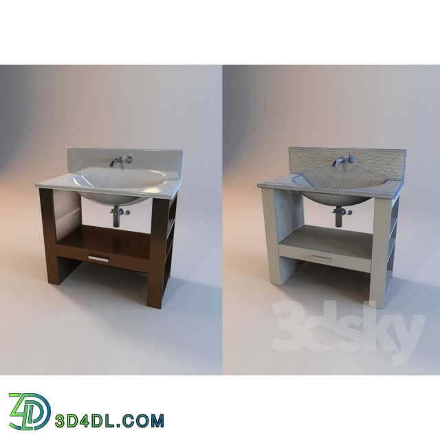 Wash basin - Sink with furniture _Villeroy Boch series City Life __