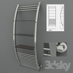 Towel rail - Neoinox Shell 162h60sm 