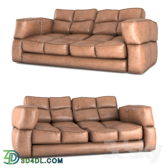 Sofa - Abused Leather Sofa