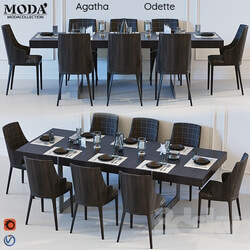 Table _ Chair - Moda Agatha Odette 