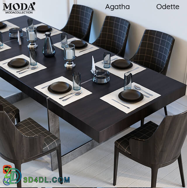 Table _ Chair - Moda Agatha Odette