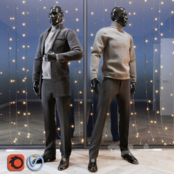 Clothes and shoes - Male mannequin set 2 