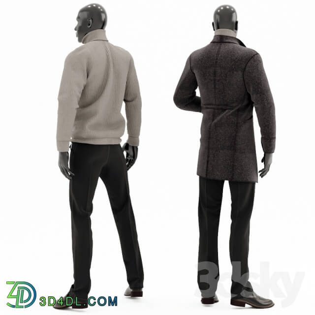 Clothes and shoes - Male mannequin set 2