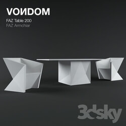 Table _ Chair - VONDOM - a table and two chairs 