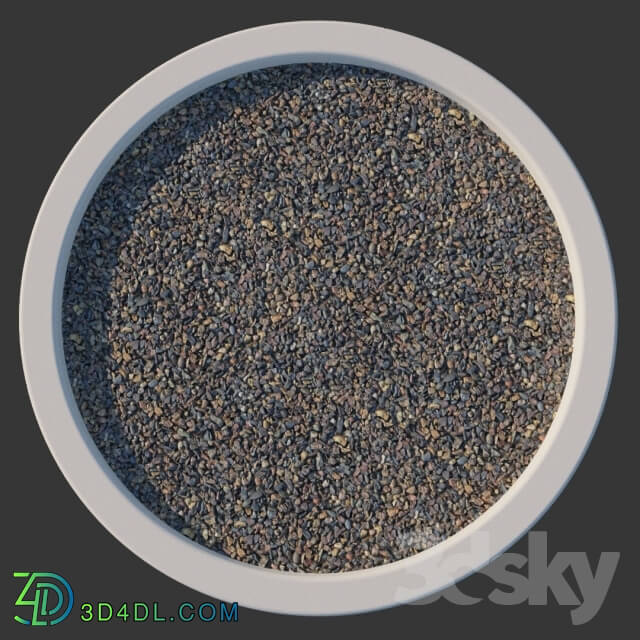Stone - Material stone powder in the transparent adhesive