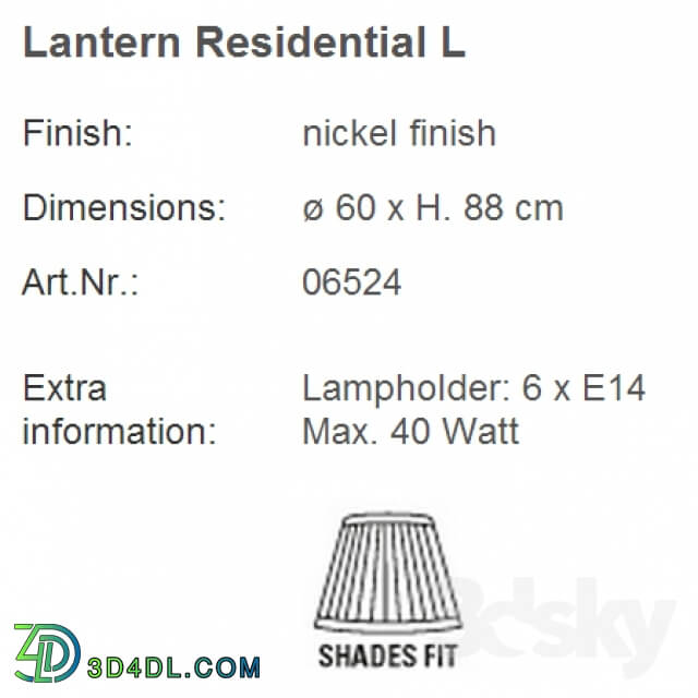 Ceiling light - Lantern Residential L