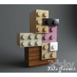 Sideboard _ Chest of drawer - Wardrobe Lola Glamour Lego 