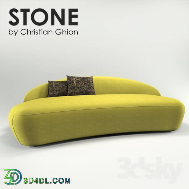 Sofa - Stone Sofa by Christian Ghion