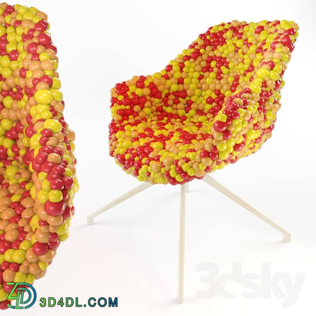 Chair - Candy Chair - red_ orange and yellow