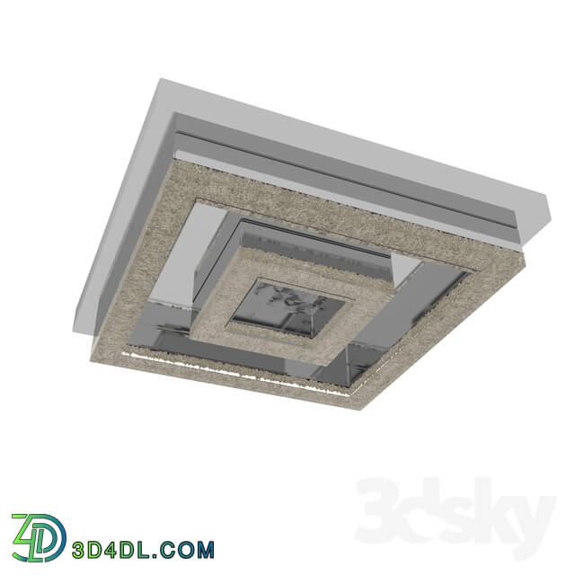 Spot light - 95659 LED ceiling light FRADELO_ 12W _LED__ 240x240_ steel_ chrome _ plastic with crystal_