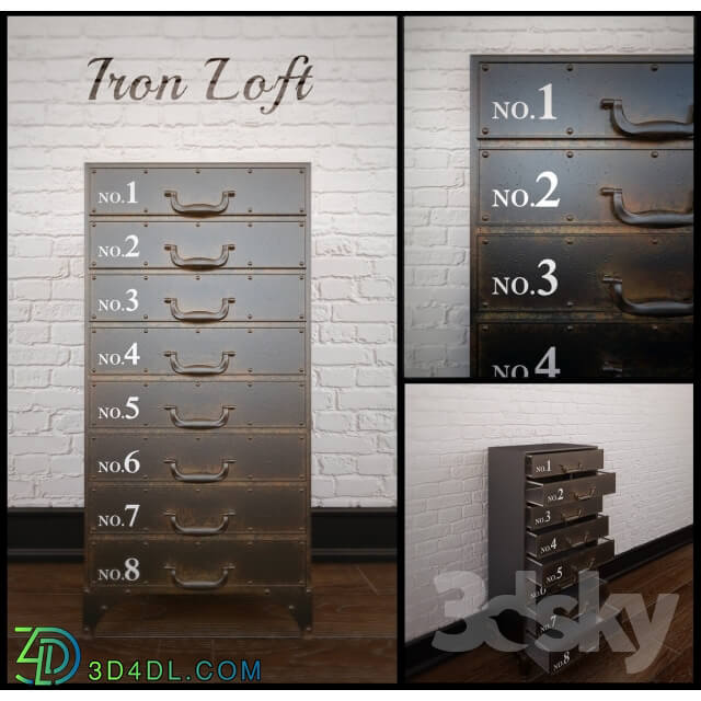 Sideboard _ Chest of drawer - IRON CHEST