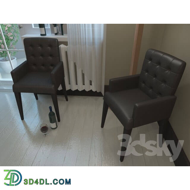 Arm chair - Chair leather Counterpane