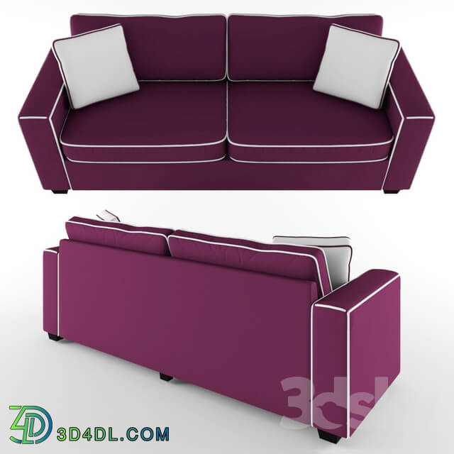 Sofa - Alameda Modern Velvet Fabric Sofa