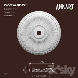Decorative plaster - www.dikart.ru Dr-23 D370x32mm 