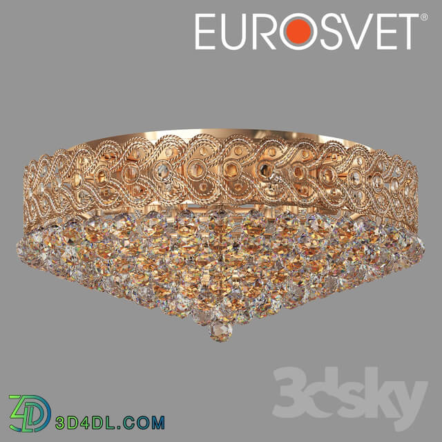 Ceiling light - OM Chandelier with crystal Eurosvet 3296_16 Anika