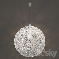 Ceiling light - chandelier from threads 