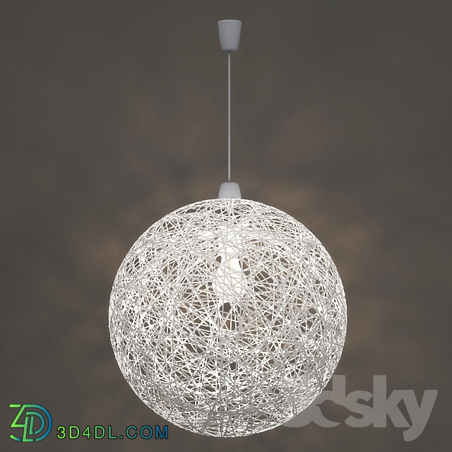 Ceiling light - chandelier from threads