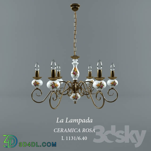 Ceiling light - La Lampada CERAMICA ROSA L 1131_6.40