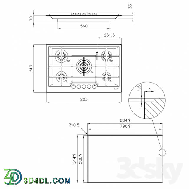 Kitchen appliance - Ffoster KE 79.5F.FT - 7601 032