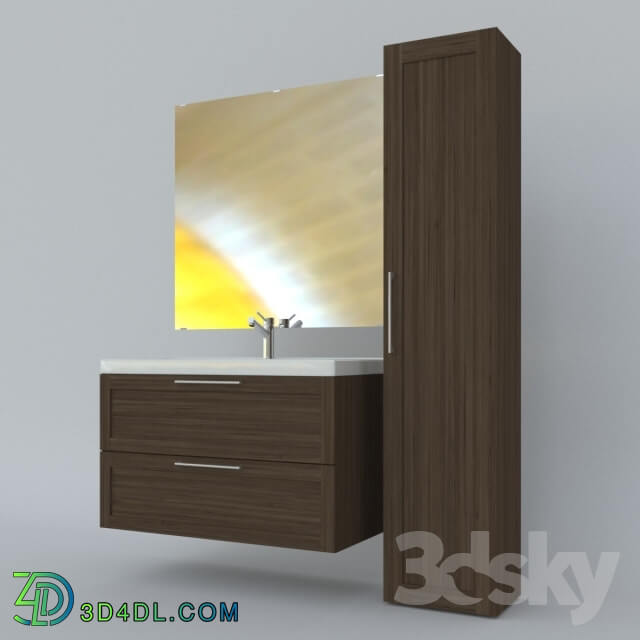 Bathroom furniture - Bathroom furniture and mirror GODMORGON