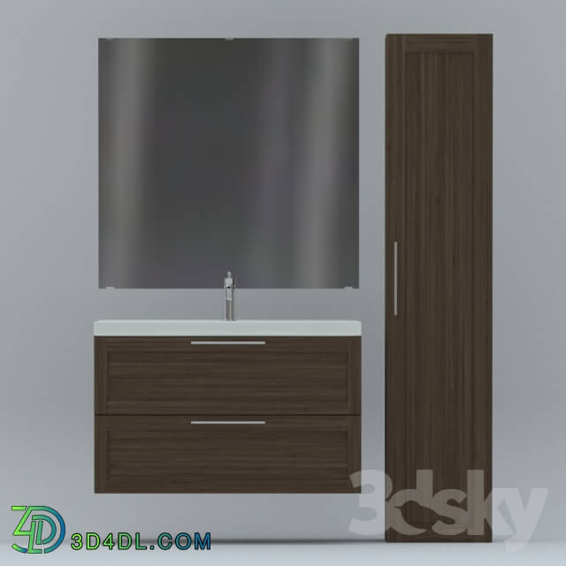 Bathroom furniture - Bathroom furniture and mirror GODMORGON