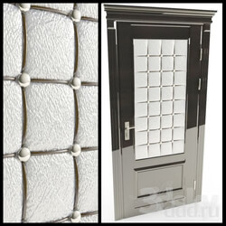 Doors - door with tufted leather 