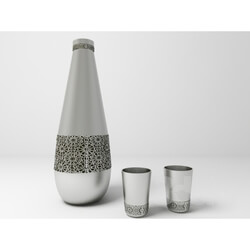 Tableware - decanter with glasses 