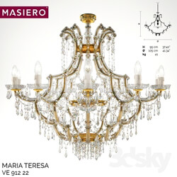 Ceiling light - Classic chandelier Masiero Maria Teresa VE 912-22 