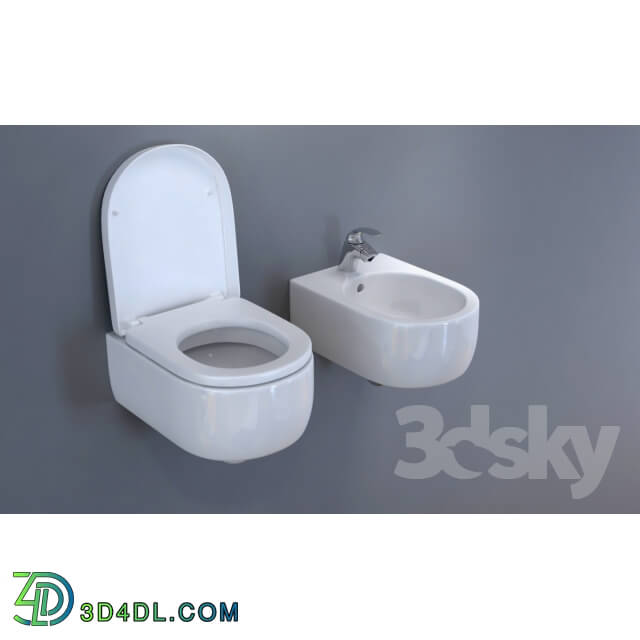 Toilet and Bidet - toilet and bidet Kerasan FLO