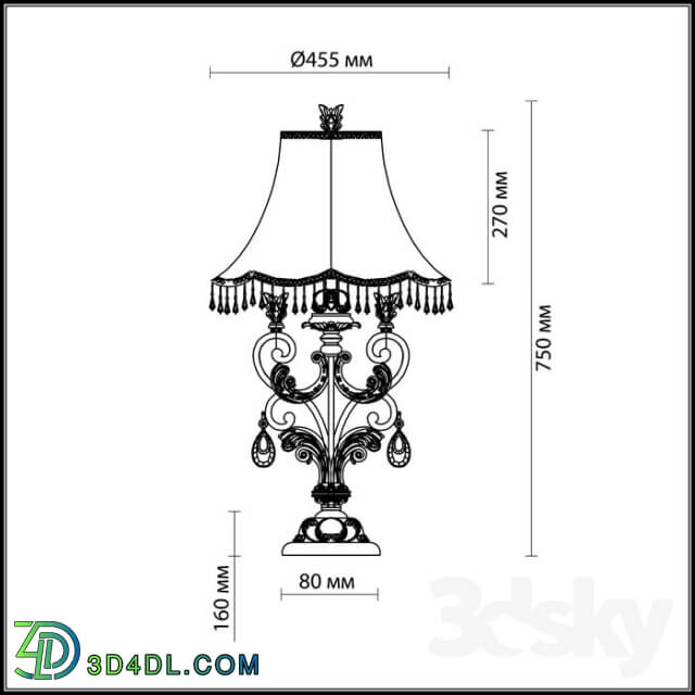 Table lamp - Table lamp Odeon Light 2431 _ 1T PONGA