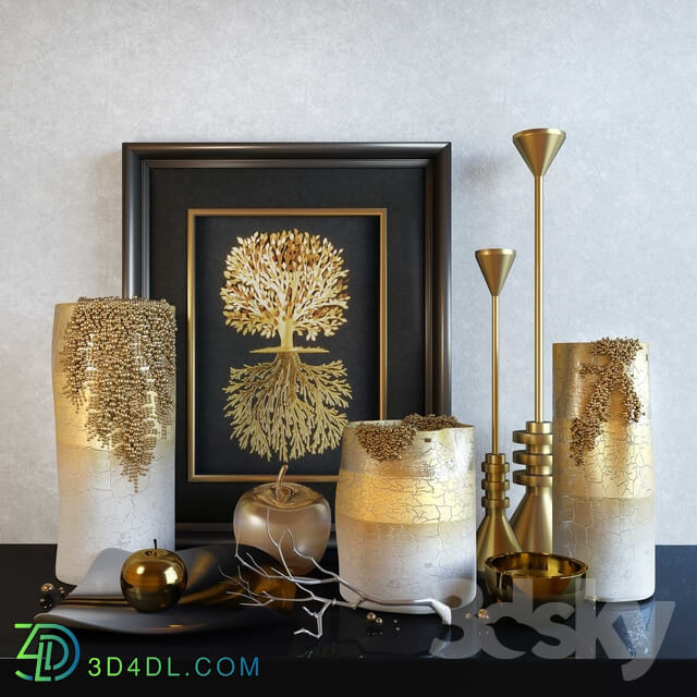Decorative set - Decorative set_ Noble gold